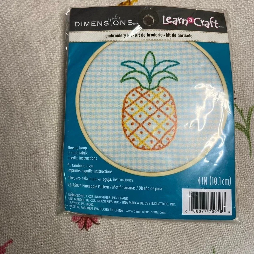 Pineapple Embroidery Kit